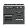 Refurbished Stoves Richmond 100cm Dual Fuel Range Cooker - Anthracite