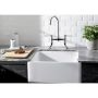 Blanco Vicus Bridge Dual Lever Swivel Spout Kitchen Mixer Tap - Chrome image 1