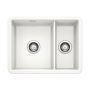 Blanco Villae 1.5 Bowl Undermount Ceramic White Kitchen Sink image 1