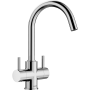 Blanco Camia Dual Lever Kitchen Tap - Chrome image 1
