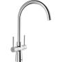 Blanco Max II Dual Lever High Pressure Kitchen Tap - Chrome image 1