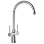 Blanco Max II Dual Lever Kitchen Mixer Tap - Steel image 1