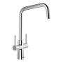 Blanco Jax Dual Lever Kitchen Mixer Tap - Chrome image 1