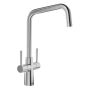 Blanco Jax Dual Lever Kitchen Mixer Tap - Steel image 1
