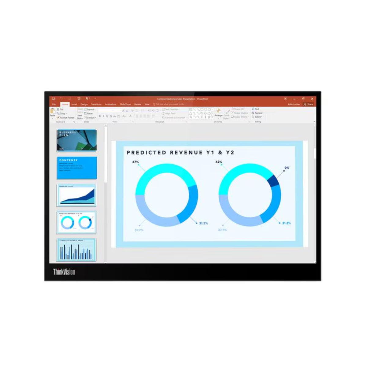 Lenovo ThinkVision M14d 14" IPS 2.2K Portable Monitor image 1