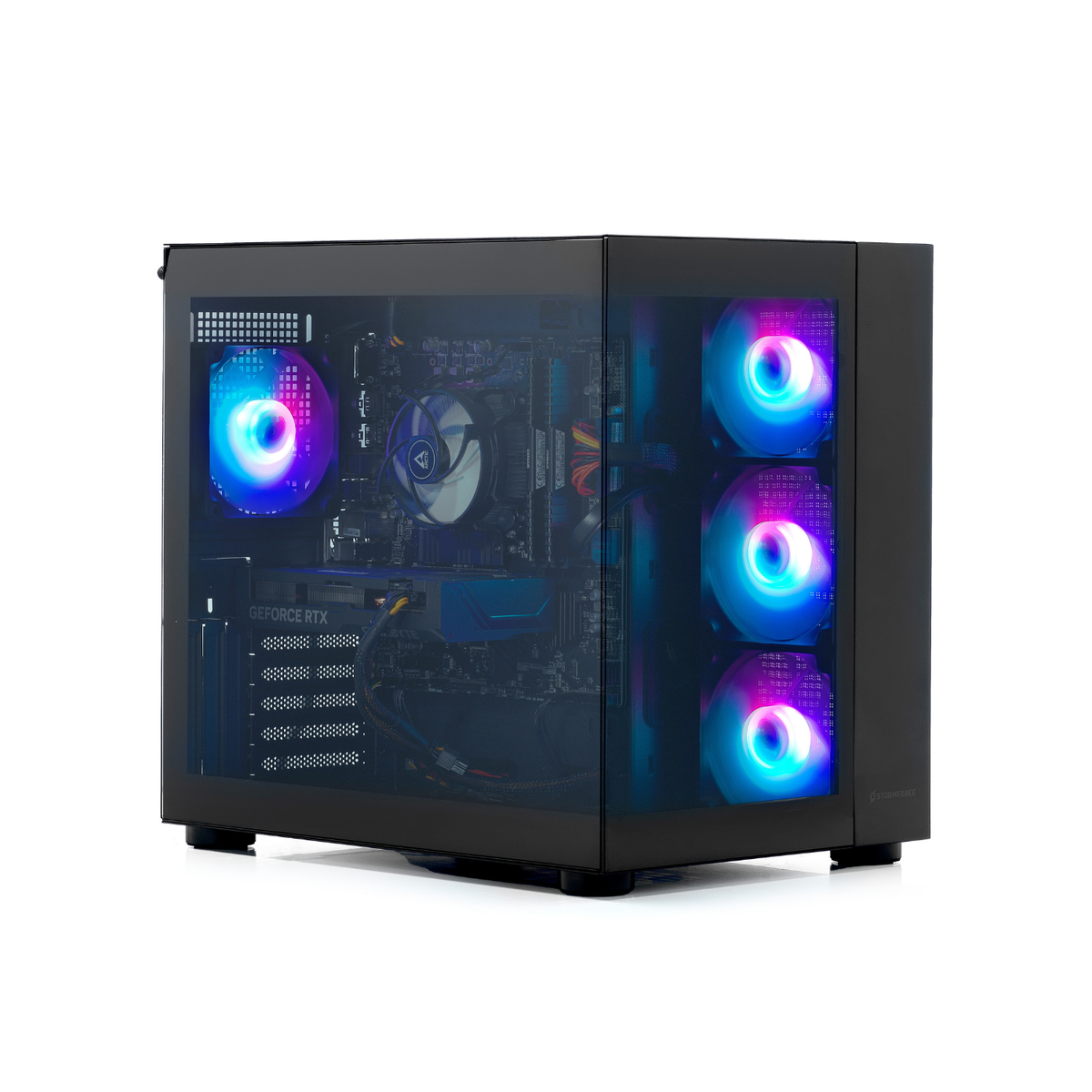 Refurbished Stormforce Crystal Intel Core i5 12400 32GB RAM 2TB SSD RTX 5070 Ti Windows 11 Gaming PC