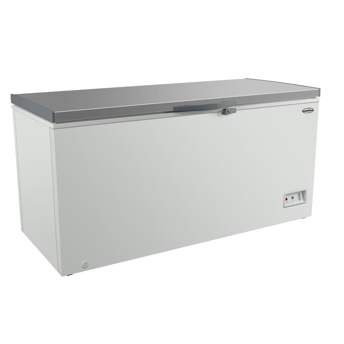 GRADE A2 - Combisteel Chest Freezer with Stainless Steel Lid - 562 Ltr