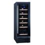 GRADE A2 - Hoover 19 Bottle Capacity Single Zone 30cm Wine Cooler - Black