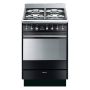 GRADE A2 - Smeg Concert 60cm Dual Fuel Cooker - Black