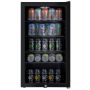 Refurbished electriQ eiQLDFVE Freestanding 98 Litre Drinks Fridge Black