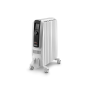 GRADE A3 - DeLonghi Dragon 4 2kW Oil Filled Radiator 8 Fin with Digital Display & Increased Radiant Surface image 1