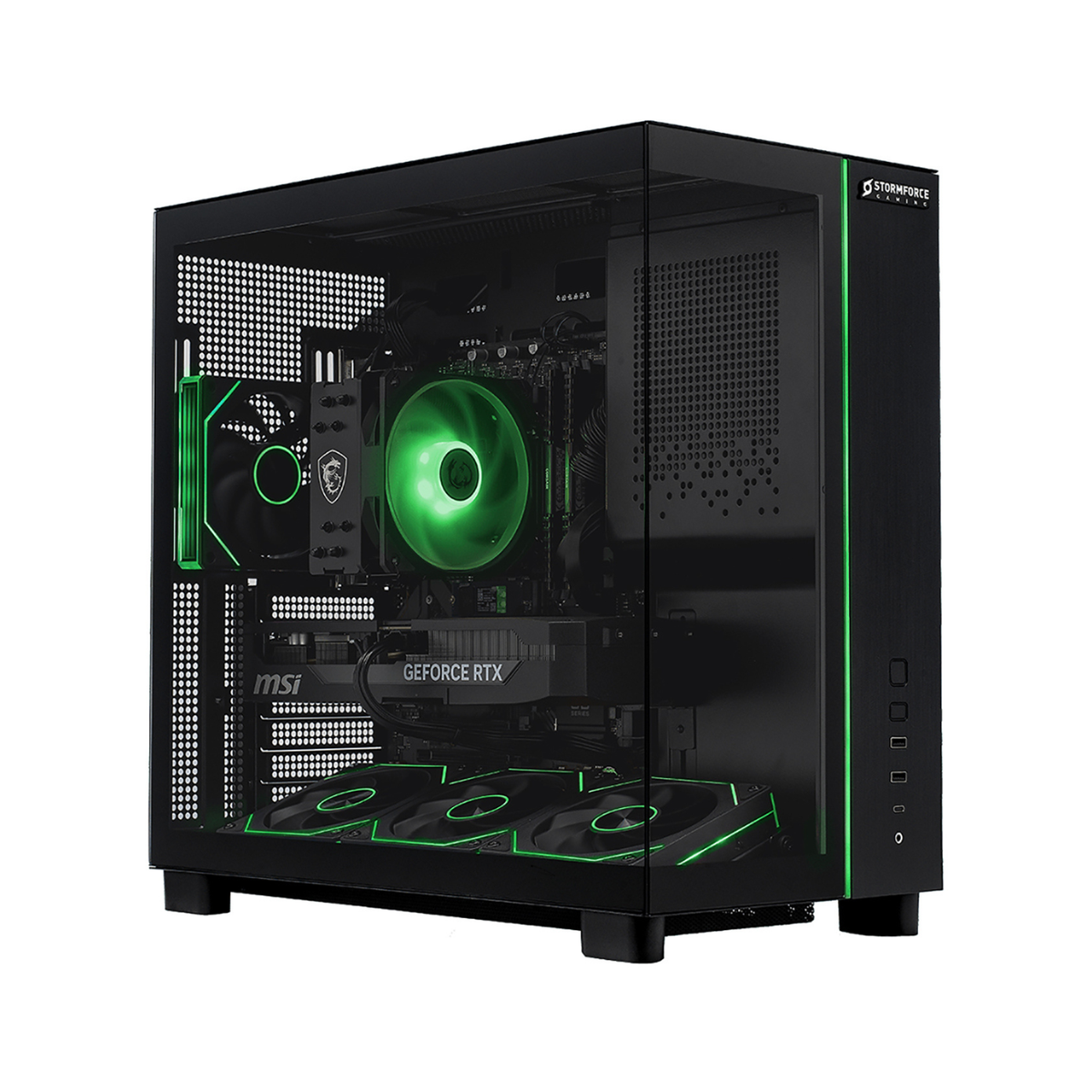 Stormforce Obsidian AMD Ryzen 7 5700X 16GB RAM 1TB SSD RTX 5060 Ti Windows 11 Gaming PC image 1