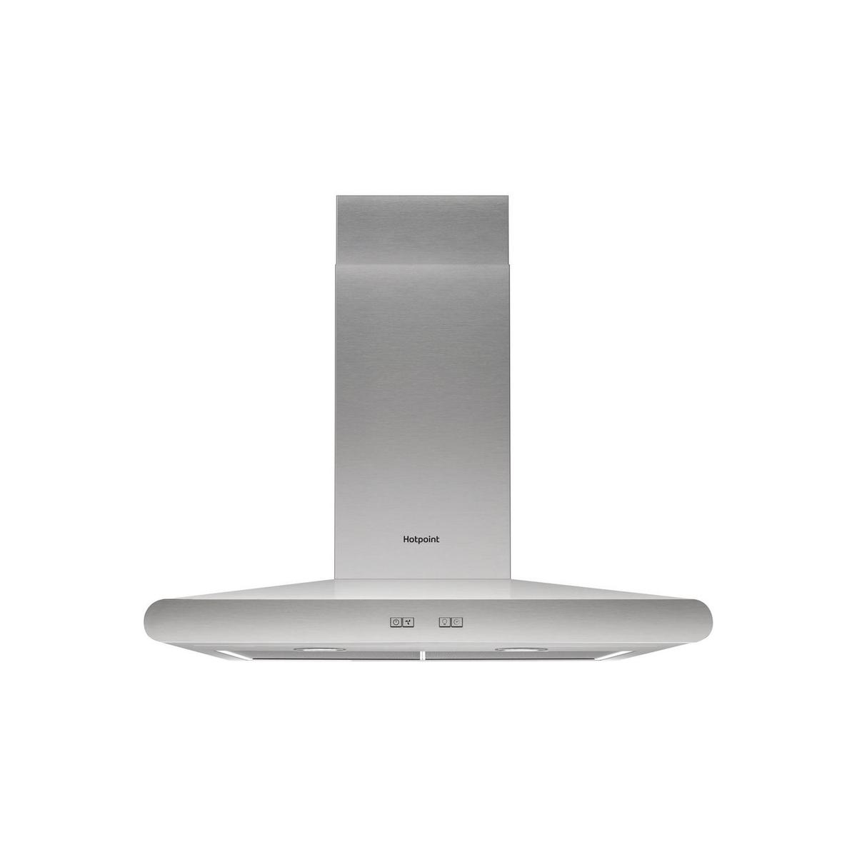 GRADE A3 - Hotpoint 70cm Chimney Cooker Hood - Stainless Steel image 1