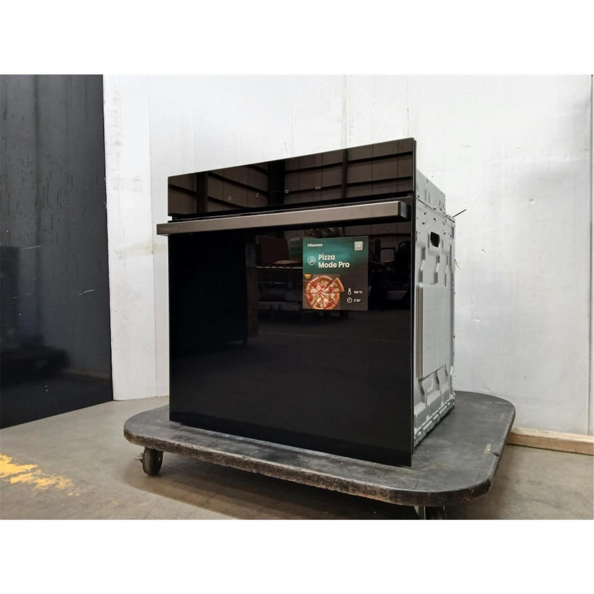 GRADE A2 - Hisense HO66FAPizzaChef Blackline PizzaChef Electric Single Oven - Black   image 1