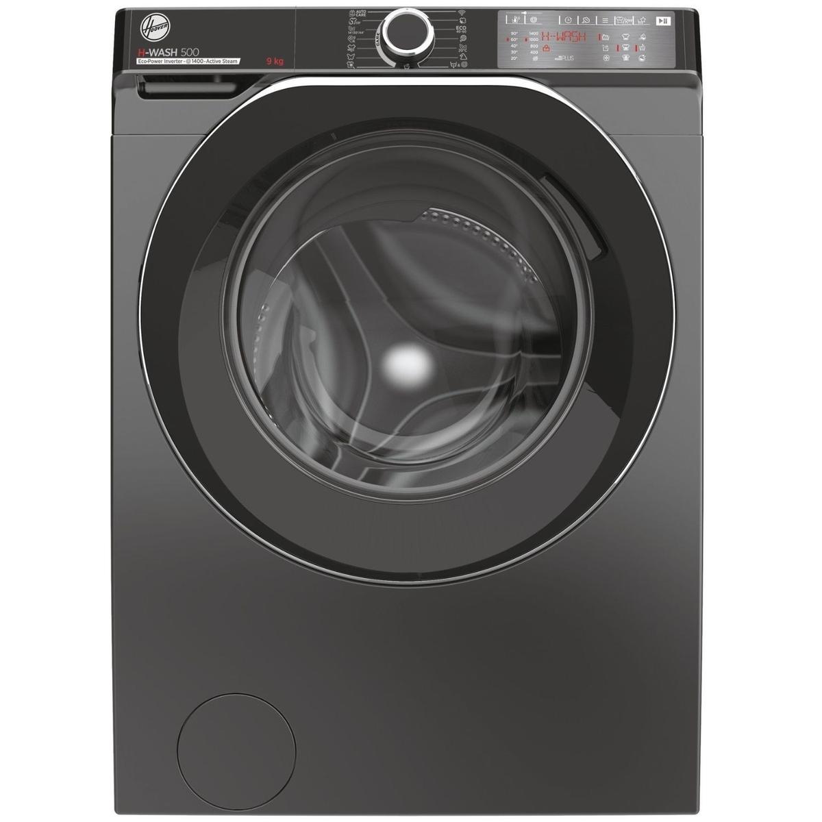 GRADE A2 - Hoover H-Wash 500 9kg 1400rpm Washing Machine - Graphite image 1