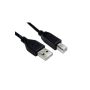 OEM 3 Meter USB-A 2.0 To B-Male Cable Black image 1