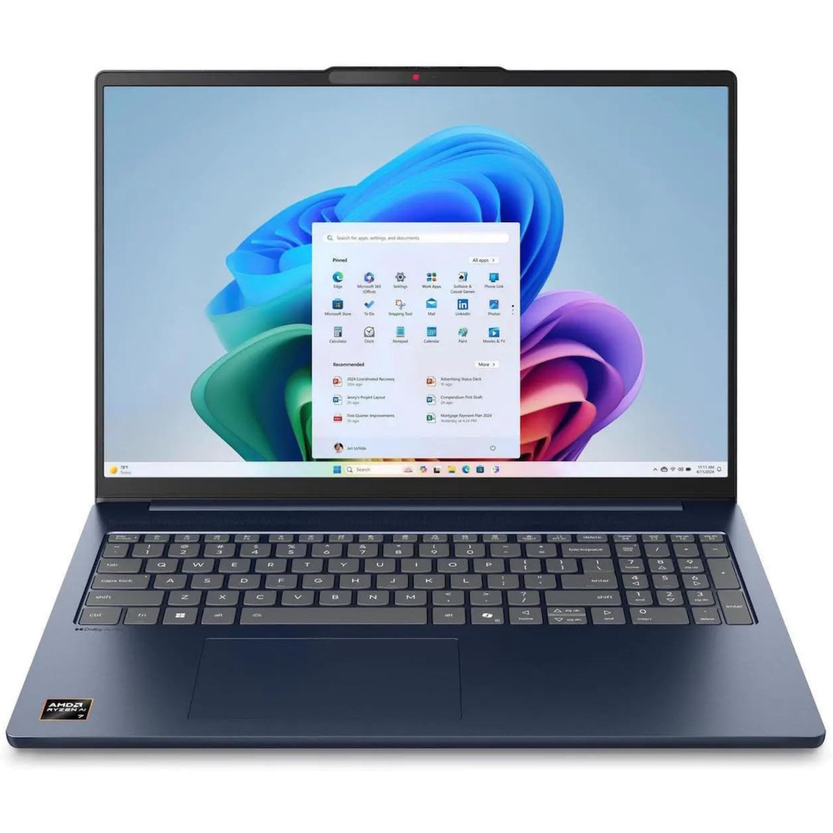 Refurbished Lenovo IdeaPad Slim 5 16AKP10 AMD Ryzen AI 7 350 16GB RAM 1TB SSD 16 Inch Windows 11 Touchscreen Laptop image 1