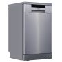 GRADE A2 - Hisense Hi4 Freestanding Slimline Dishwasher - Half Load - Stainless Steel
