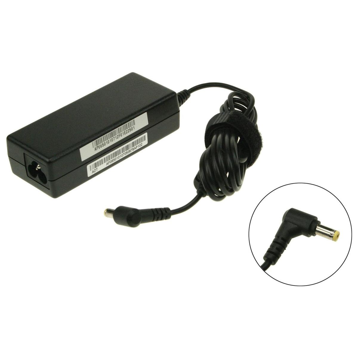 Acer AC Power Adapter 19V 3.42A 65W includes Power Cable image 1