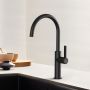Abode Carbon Single Lever Mixer Tap - Matt Black image 1