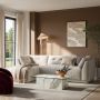 Left Hand Chaise Sofa in Beige - Arden image 1