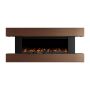 Walnut 52inch WiFi Enabled Wall Mounted Electric Fireplace - AmberGlo image 1