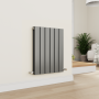 Eco Eleganza Anthracite Horizontal Flat Designer Aluminium Radiator 600x450mm Double Panel 1834 BTU image 5
