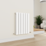 Eco Eleganza White Horizontal Flat Designer Aluminium Radiator 600x450mm Double Panel 1834 BTU image 6