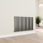 Eco Vivante Anthracite Horizontal Wave Designer Aluminium Radiator 600x945mm Single Panel 3055 BTU image 5