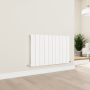 Eco Vivante White Horizontal Wave Designer Aluminium Radiator 600x945mm Single Panel 3055 BTU image 5