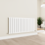 Eco Eleganza White Horizontal Flat Designer Aluminium Radiator 600x1200mm Single Panel 3683 BTU image 6