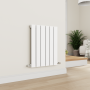 Eco Eleganza White Horizontal Flat Designer Aluminium Radiator 600x450mm Single Panel 1381 BTU image 6
