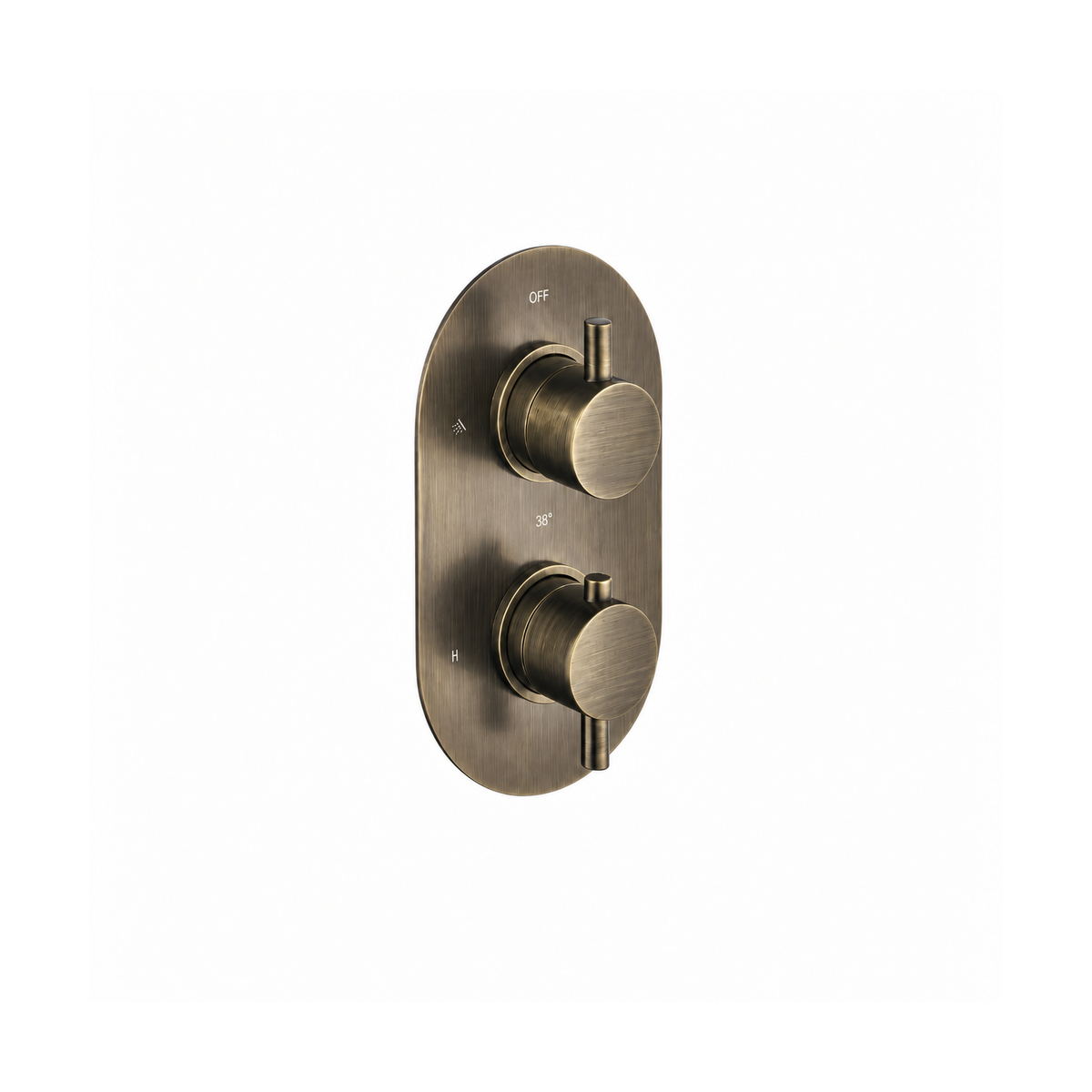 Antique Brass 2 Outlet Concelaed Valve - Arissa image 1