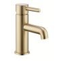 Brushed Brass Mono Basin Mixer Tap - Arissa image 1