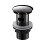 Black Chrome Click Clack Slotted Basin Waste - Arissa image 1