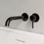 Black Chrome Wall Mounted Bath Mixer Tap - Arissa image 1