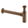 Brushed Bronze Round Basin Bottle Trap - Arissa image 1