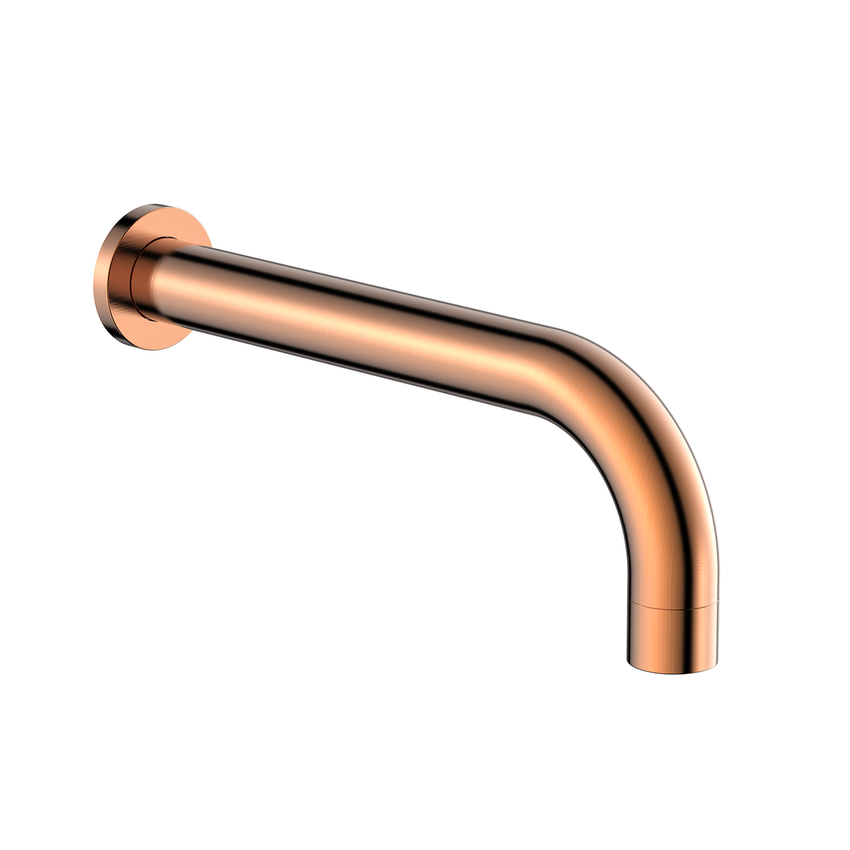 Brushed Bronze Wall Mounted Bath/Basin Spout - Arissa image 1