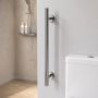 Chrome Bathroom Grab Rail 800 x 77mm - Arissa image 1