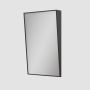Rectangular Black Angled Bathroom Mirror 500 x 800mm - Arissa image 1