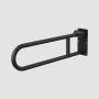 Black Folding Bathroom Grab Rail 600 x 160mm - Arissa image 1