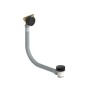 Black Overflow Bath Filler Tap & Click Clack Waste - Arissa image 1