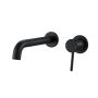 Black Wall Mounted Bath Mixer Tap - Arissa image 1