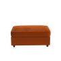 August Burnt Orange Velvet Footstool  image 1