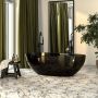 Black Freestanding Double Ended Transparent Resin Bath 1700 x 750mm - Aurea image 1
