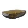 Amber Rectangular Transparent Resin Countertop Basin 600mm - Aurea image 1