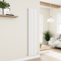 Eco Eleganza White Vertical Flat Designer Aluminium Radiator 1800x375mm Double Panel 3660 BTU image 6