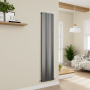 Eco Vivante Anthracite Vertical Wave Designer Aluminium Radiator 1800x374mm Single Panel 3005 BTU image 6
