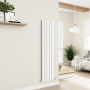 Eco Eleganza White Vertical Flat Designer Aluminium Radiator 1600x375mm Single Panel 2546 BTU image 6