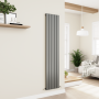 Eco Eleganza Anthracite Vertical Flat Designer Aluminium Radiator 1800x375mm Single Panel 2823 BTU image 6